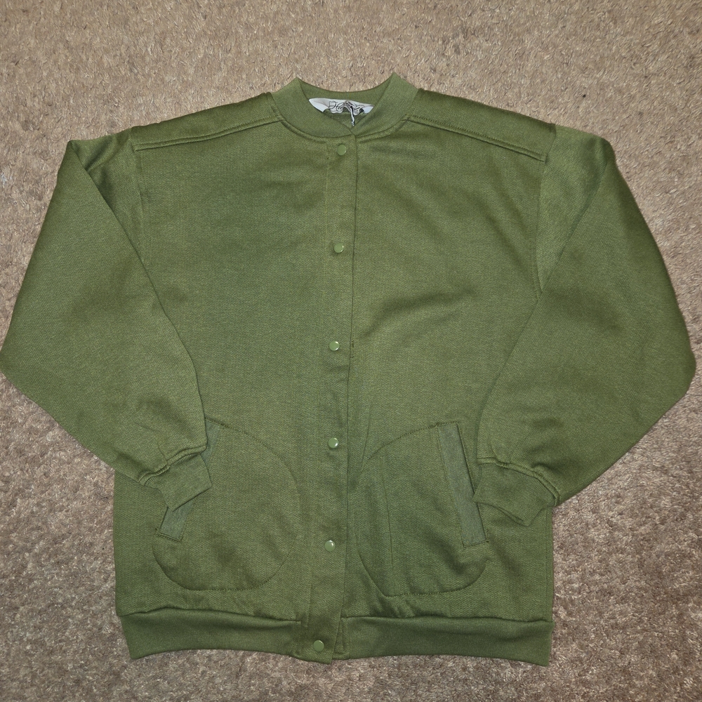 Haband Green Women's Cardigan Sweater